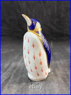 Royal Crown Derby Imari Paperweight Collection Penguin Figurine with Stopper