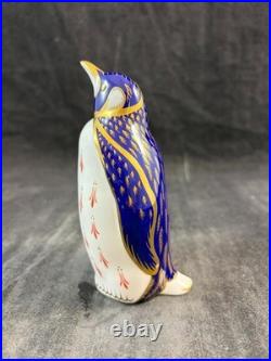 Royal Crown Derby Imari Paperweight Collection Penguin Figurine with Stopper