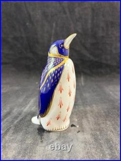 Royal Crown Derby Imari Paperweight Collection Penguin Figurine with Stopper