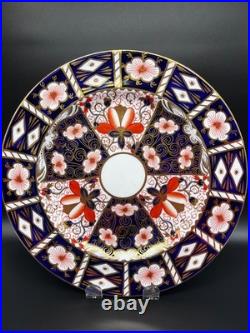 Royal Crown Derby Imari Pattern 2451 Dinner Plates Set of Eight