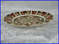 Royal Crown Derby Imari Plate 1128 Fluted Edge Date 1977