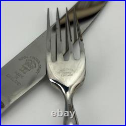 Royal Crown Derby Imari Porcelain Handle Knife Fork Set 12 Pc Service for 6