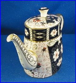 Royal Crown Derby Imari SIX Cup Bone China Teapot England Pristine Estate