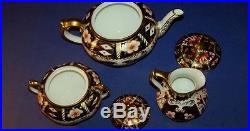 Royal Crown Derby Imari Small Tea Pot & Cream & Sugar