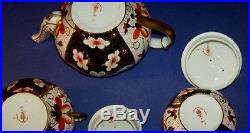 Royal Crown Derby Imari Small Tea Pot & Cream & Sugar