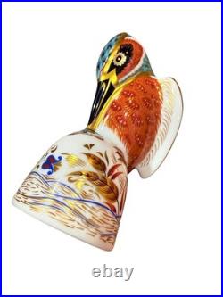 Royal Crown Derby Imari pattern paperweight King Fisher 5 T