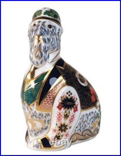 Royal Crown Derby Irish Blue Kerry Dog Paperweight Figurine Ltd Edition