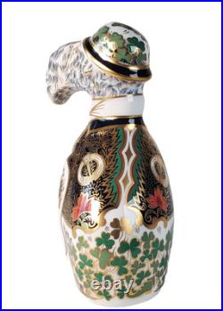 Royal Crown Derby Irish Blue Kerry Dog Paperweight Figurine Ltd Edition