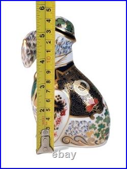 Royal Crown Derby Irish Blue Kerry Dog Paperweight Figurine Ltd Edition