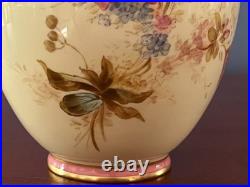 Royal Crown Derby Je Caldwell Philadelphia Antique HP Pink Gilt Ewer Vase C1905