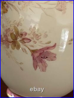 Royal Crown Derby Je Caldwell Philadelphia Antique HP Pink Gilt Ewer Vase C1905