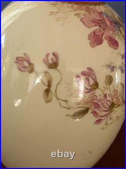 Royal Crown Derby Je Caldwell Philadelphia Antique HP Pink Gilt Ewer Vase C1905
