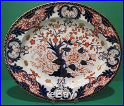 Royal Crown Derby KINGS Large Platter 18 1/2 Old Mark Circa 1877-1889 Pair