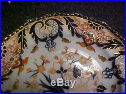 Royal Crown Derby KINGS Luncheon Plates (4) Early Mark