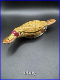 Royal Crown Derby Kangaroo & Joey Platypus Farmyard Hen Paperweights
