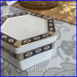 Royal Crown Derby Kedleston Trinket/ Storage Dish Octagonal Bowl with Lid