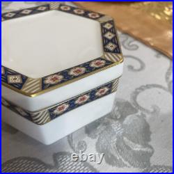 Royal Crown Derby Kedleston Trinket/ Storage Dish Octagonal Bowl with Lid