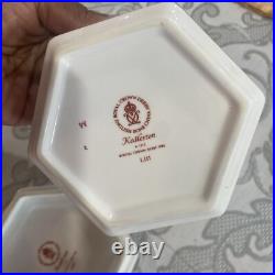 Royal Crown Derby Kedleston Trinket/ Storage Dish Octagonal Bowl with Lid