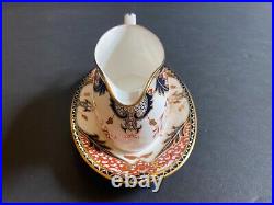 Royal Crown Derby Kings (#383) Gravy boat/sauce bowl withunderplate, rare