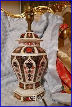 Royal Crown Derby Lamp Old Imari 1128 Lx1