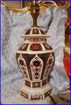 Royal Crown Derby Lamp Old Imari 1128 Lx1