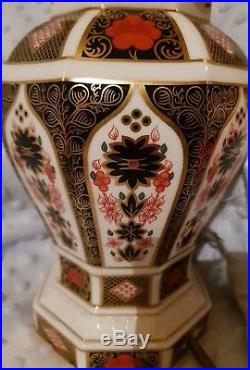 Royal Crown Derby Lamp Old Imari 1128 Lx1