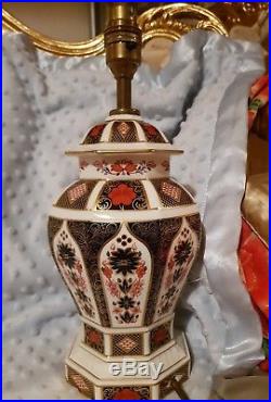 Royal Crown Derby Lamp Old Imari 1128 Lx1