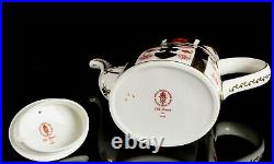 Royal Crown Derby Large Japanese Old Imari 1128 Gold Lidded Coffee Tea Pot Jug