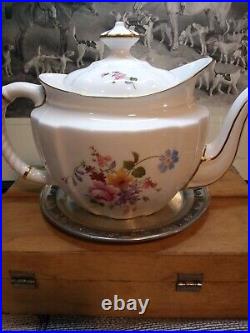 Royal Crown Derby Large Teapot. Derby Posies Collection From England. 1974 Era