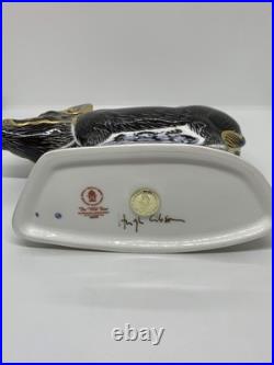 Royal Crown Derby Large The Wild Boar signed Hugh Gibson