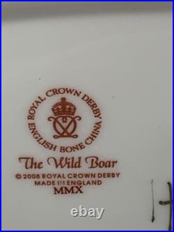 Royal Crown Derby Large The Wild Boar signed Hugh Gibson