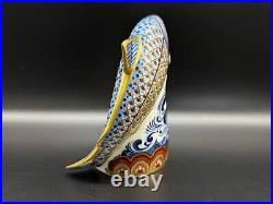 Royal Crown Derby Leaping Salmon Paperweight Bone China England Limited Edition