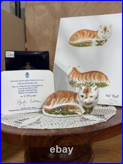 Royal Crown Derby Leicester Fox Imari Paperweight Collection In Box Limited Ed