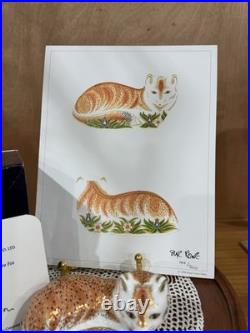 Royal Crown Derby Leicester Fox Imari Paperweight Collection In Box Limited Ed