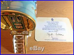 Royal Crown Derby Limited Edition Barrel Top Gypsy Caravan Paperweight 22ct Gold