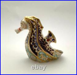 Royal Crown Derby Limited Edition Coral Seahorse Paperweight'1st' Boxed