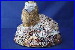 Royal Crown Derby Lion Paperweight Boxed