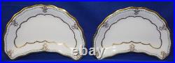 Royal Crown Derby Lombardy (2) Crescent Salad Plates, 8 1/8 (B6)