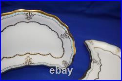 Royal Crown Derby Lombardy (2) Crescent Salad Plates, 8 1/8 (B6)