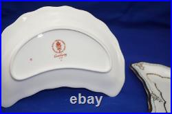 Royal Crown Derby Lombardy (2) Crescent Salad Plates, 8 1/8 (B6)