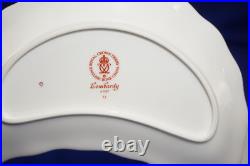 Royal Crown Derby Lombardy (2) Crescent Salad Plates, 8 1/8 (B6)
