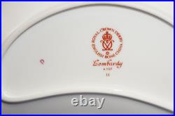 Royal Crown Derby Lombardy (2) Crescent Salad Plates, 8 1/8 (B6)