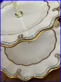 Royal Crown Derby Lombardy 2 Tier Serving Cake Stand A1127