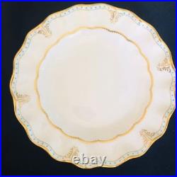 Royal Crown Derby Lombardy 26cm Bone China Dinner Plates Gold Rim