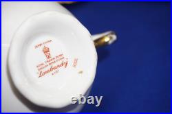 Royal Crown Derby Lombardy (4) Cups, 2 3/8 & (4) Saucers, 5 7/8 (G74)