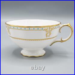 Royal Crown Derby Lombardy 8 Footed Cup and 9 Saucers FREE USA SHIPPING