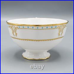 Royal Crown Derby Lombardy 8 Footed Cup and 9 Saucers FREE USA SHIPPING