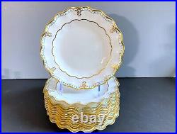 Royal Crown Derby Lombardy A1127 bone china dinner service for 12, 75 pcs, FAB