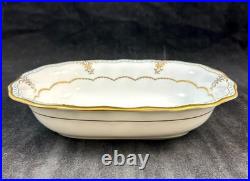Royal Crown Derby Lombardy Group of Oval Vegetable Bowl and Gravy Boat