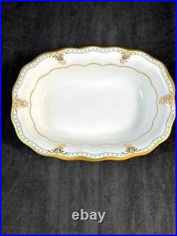 Royal Crown Derby Lombardy Group of Oval Vegetable Bowl and Gravy Boat